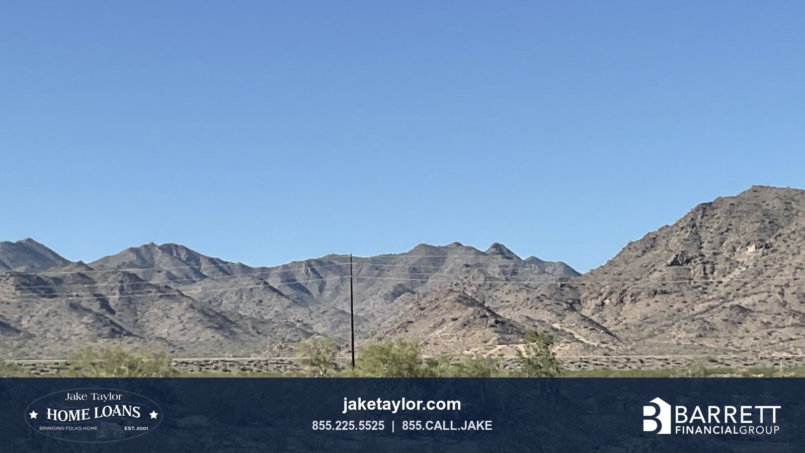 Desert shrubland and hills near Skyline Regional Park in Buckeye, Arizona