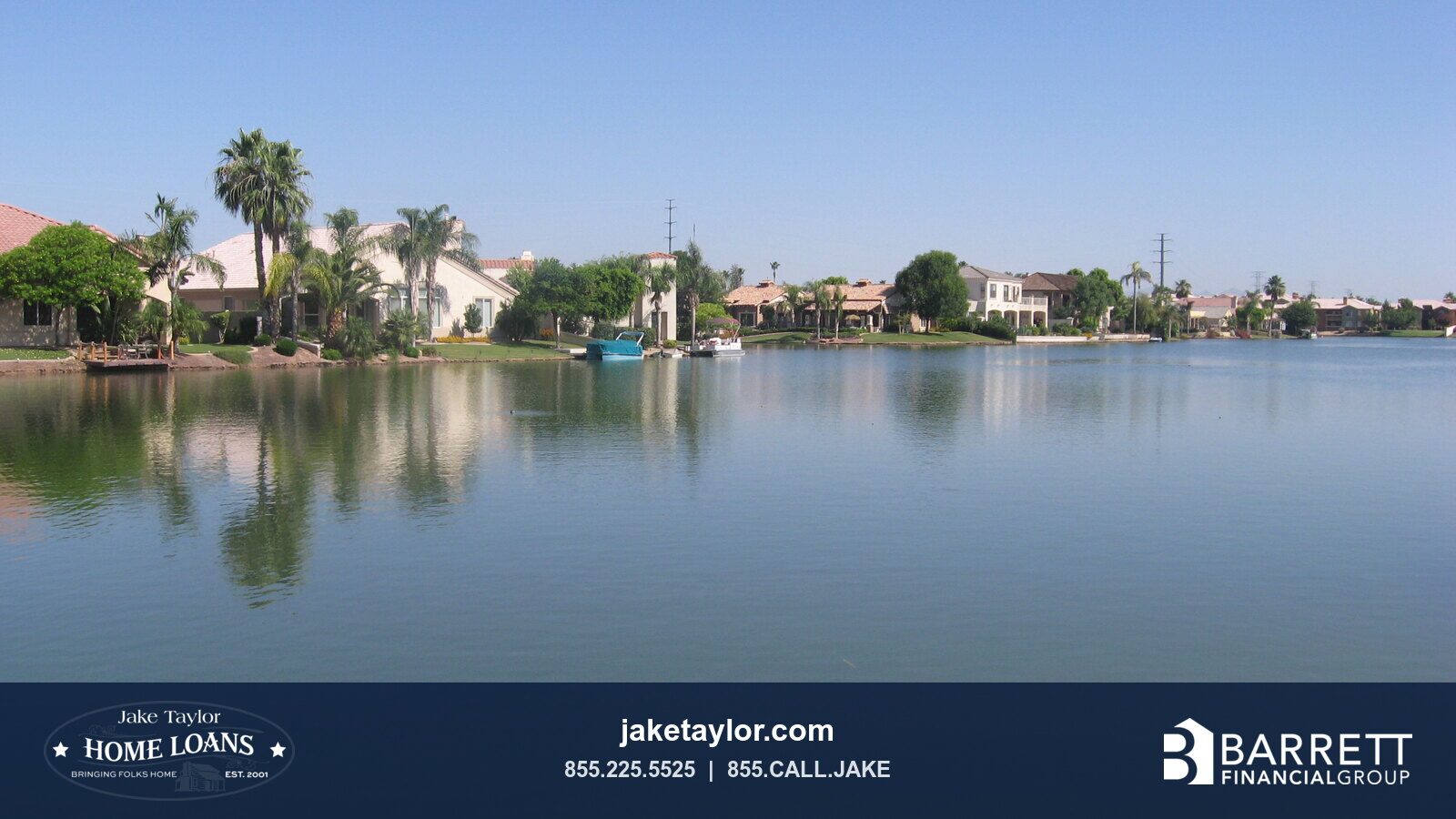 Lakefront homes at Val Vista Lakes in Gilbert, Arizona