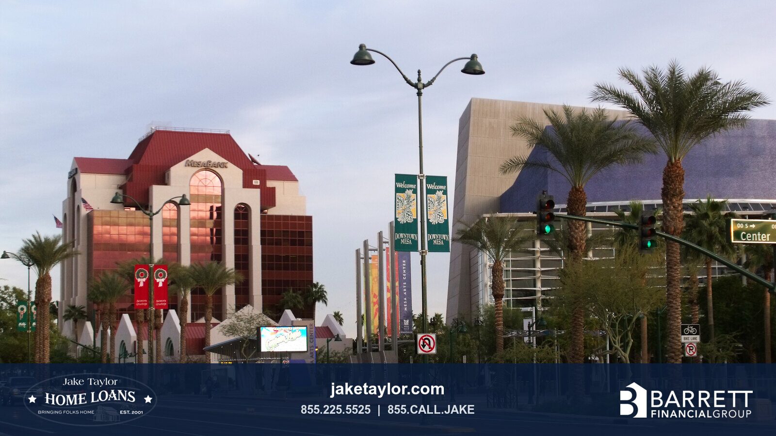 Downtown Mesa, Arizona along Main Street
