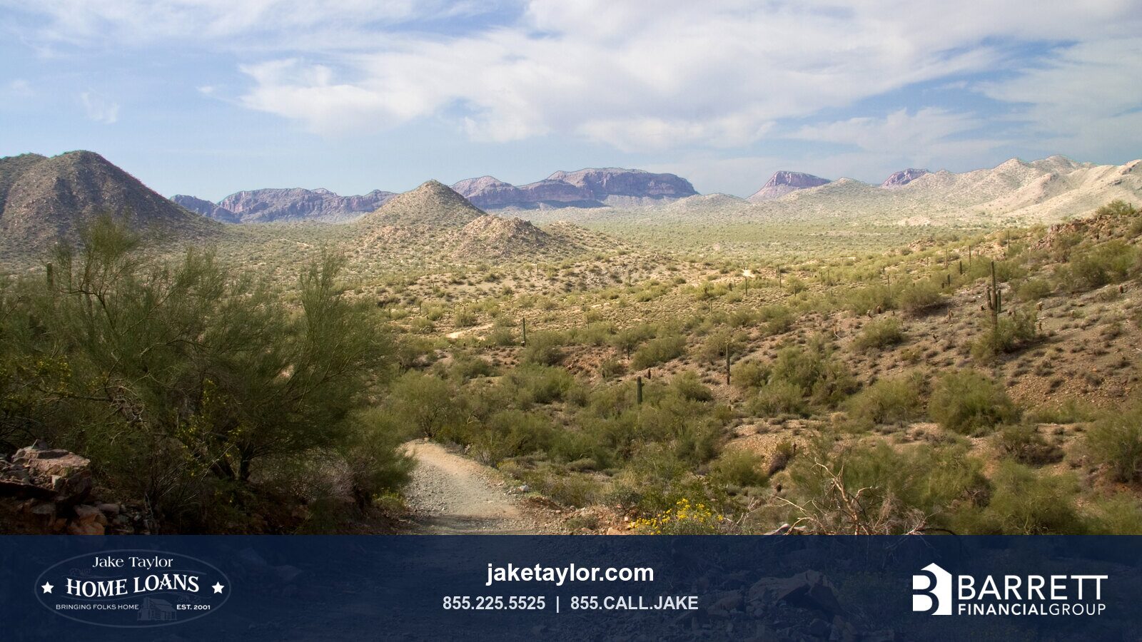 A trail in San Tan Mountain Regional Park near San Tan Valley, Arizona