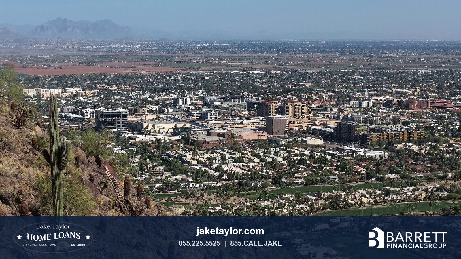 Scottsdale, Arizona with the McDowell Mountains behind